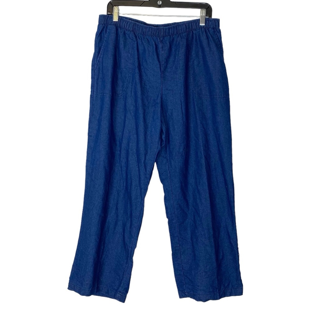 5/$25 White Stag Denim Look Pull-on Cropped Trouser Size XL Petite